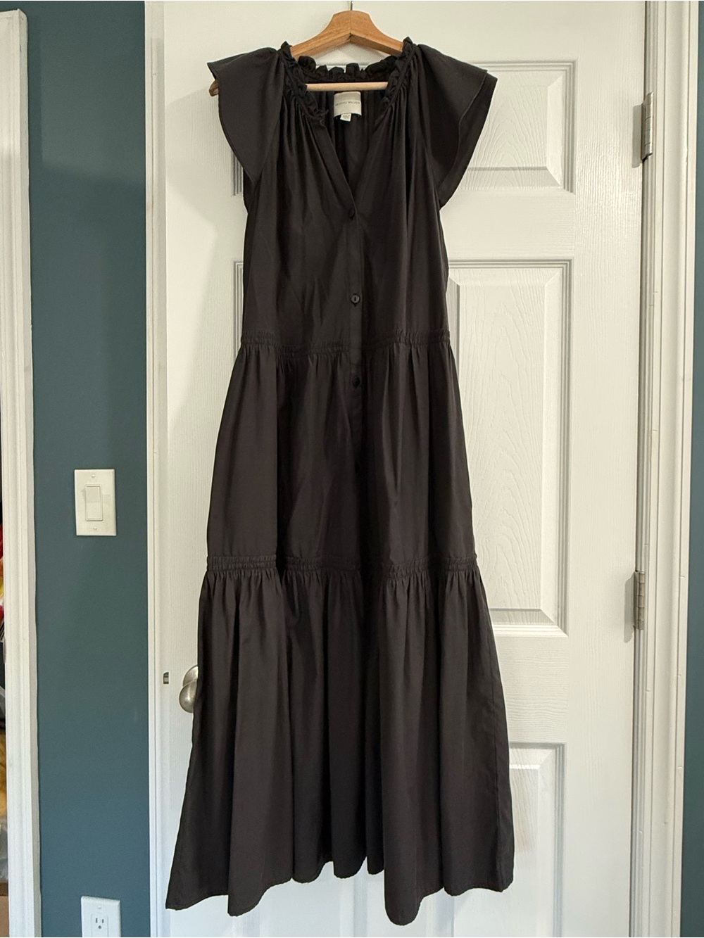 Brochu Walker Black Tiered Maxi Dress